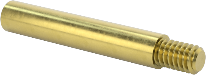Düşük Profilli Ciltleme Silindirleri için Uzatma, Pirinç, 1-1/8" Uzunluk