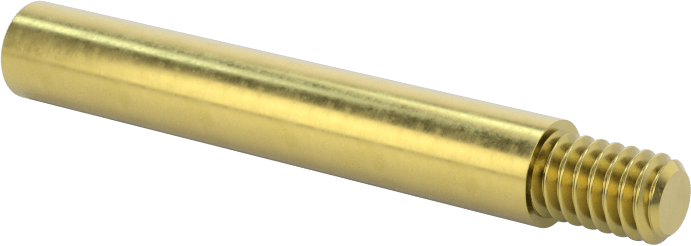 Düşük Profilli Ciltleme Silindirleri için Uzatma, Pirinç, 1-1/4" Uzunluk