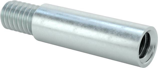 Düşük Profilli Ciltleme Silindirleri için Uzatma, Çinko Kaplı Çelik, 5/8" Uzunluk
