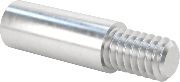 Düşük Profilli Ciltleme Silindirleri için Uzatma, 6063 Alüminyum, 1/2" Uzunluk