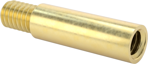 Düşük Profilli Ciltleme Silindirleri için Uzatma, Pirinç, 5/8" Uzunluk