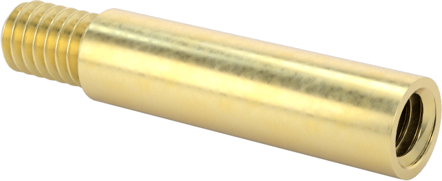 Düşük Profilli Ciltleme Silindirleri için Uzatma, Pirinç, 3/4" Uzunluk