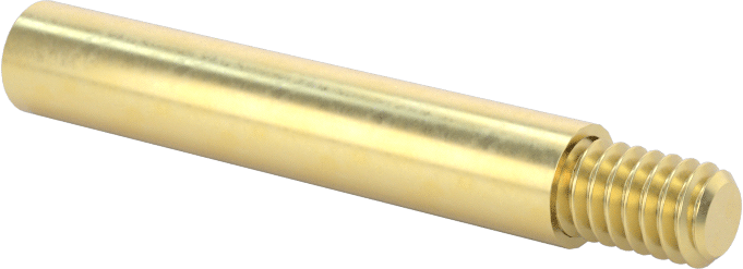 Düşük Profilli Ciltleme Silindirleri için Uzatma, Pirinç, 1-1/8" Uzunluk
