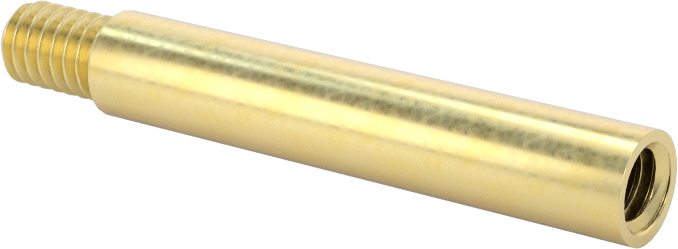 Düşük Profilli Ciltleme Silindirleri için Uzatma, Pirinç, 1-1/8" Uzunluk
