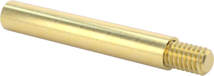 Düşük Profilli Ciltleme Silindirleri için Uzatma, Pirinç, 1-1/4" Uzunluk