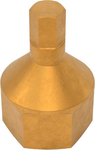 Çift Tahrikli Altıgen Uçlu Soket, 1/4" Kare Tahrik, 7/16" Altıgen Tahrik, 4 mm Tahrik Boyutu