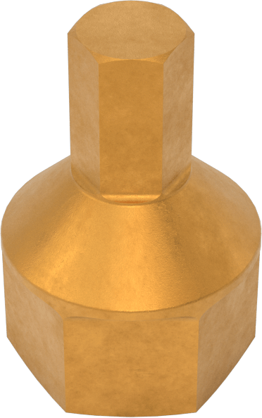 Çift Tahrikli Altıgen Uçlu Soket, 1/4" Kare Tahrik, 7/16" Altıgen Tahrik, 5 mm Tahrik Boyutu