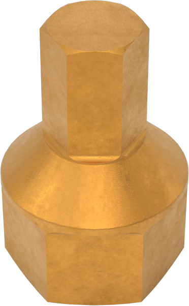 Çift Tahrikli Altıgen Uçlu Soket, 1/4" Kare Tahrik, 7/16" Altıgen Tahrik, 6 mm Tahrik Boyutu