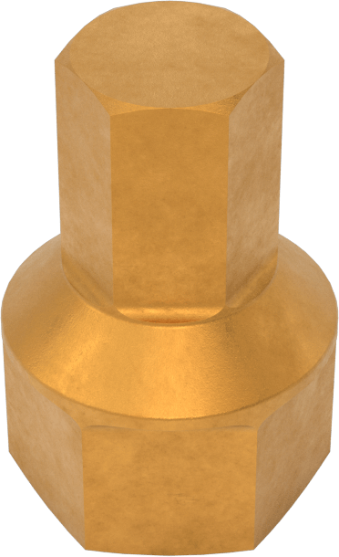 Çift Tahrikli Altıgen Uçlu Soket, 1/4" Kare Tahrik, 7/16" Altıgen Tahrik, 7 mm Tahrik Boyutu
