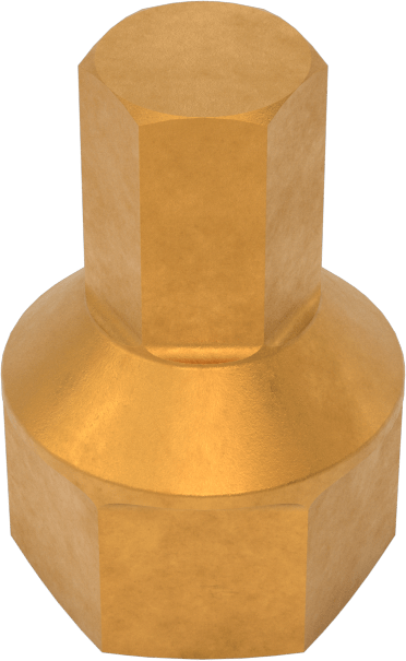 Çift Tahrikli Altıgen Uçlu Soket, 1/4" Kare Tahrik Boyutu, 7/16" Altıgen Tahrik, 1/4" Tahrik Boyutu