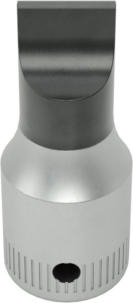 Yivli Uçlu Soket, 1/4" Kare Tahrik, 5/16" Tahrik Boyutu, 1-1/8" Toplam Uzunluk
