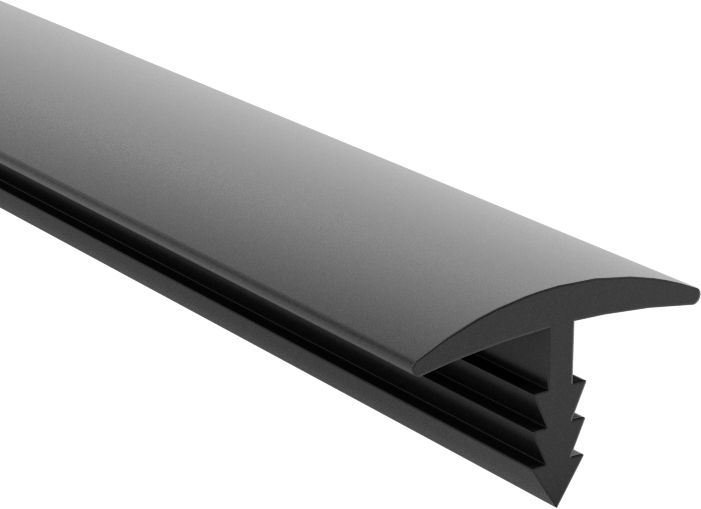 Polietilen Plastik Push-In Kenar Çıtası, 1/2“ Genişlik x 5/64” Dış Yükseklik