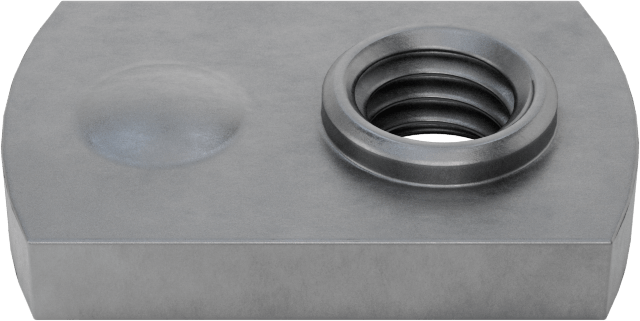 Çelik Ofset Silindirli Dar Tabanlı Kaynak Somunları, Çıkıntılar, M6 x 1 mm Diş Boyutu