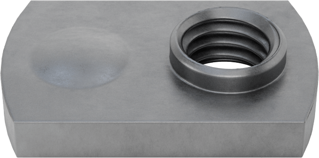Çelik Ofset Silindirli Dar Tabanlı Kaynak Somunları, Çıkıntılar, M8 x 1,25 mm Diş Boyutu