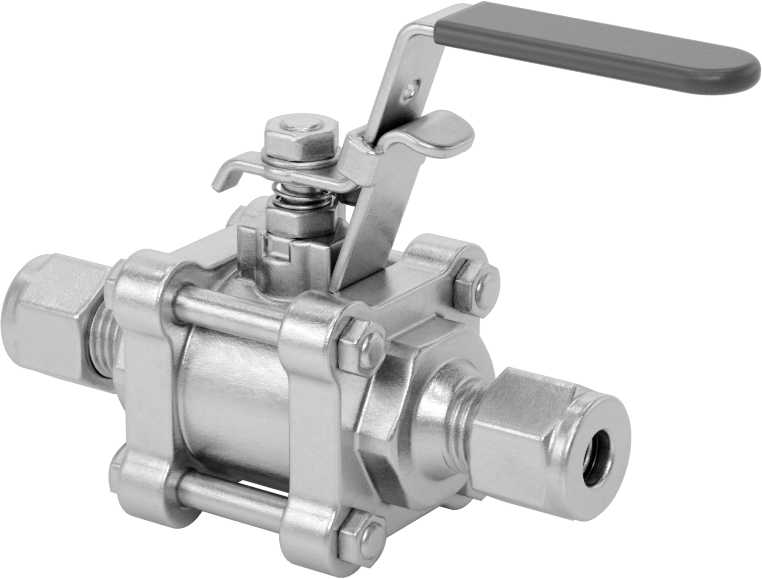 Easy-Maintenance Açma/Kapama Vanası, 1/4" Dış Çaplı Boru için Yor-Lok Bağlantı Parçaları