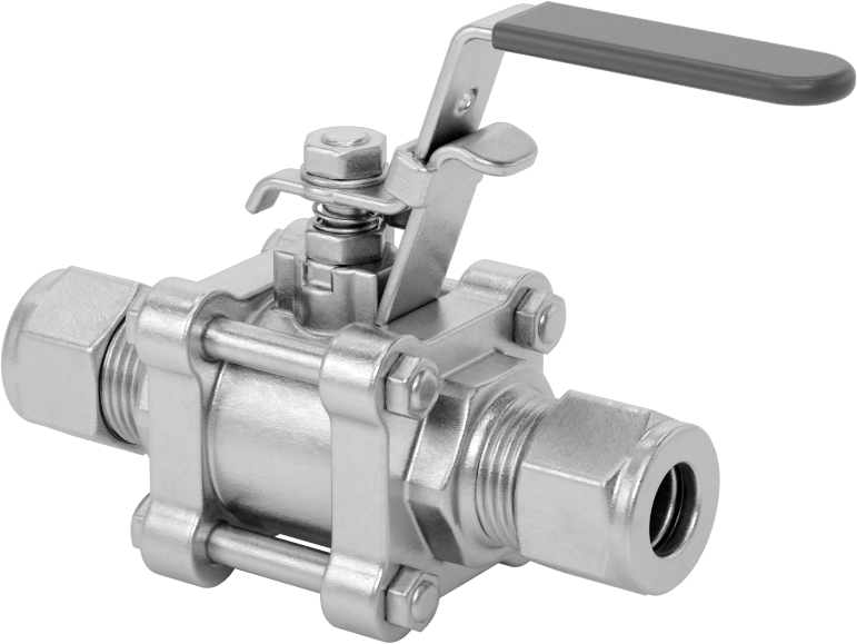 Easy-Maintenance Açma/Kapama Vanası, 3/8" Dış Çaplı Boru için Yor-Lok Bağlantı Parçaları