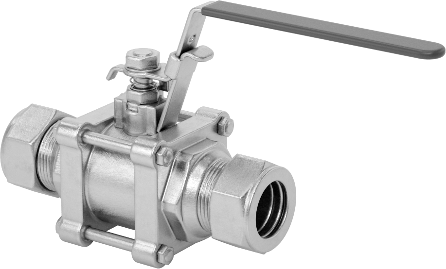 Easy-Maintenance Açma/Kapama Vanası, 3/4" Dış Çaplı Boru için Yor-Lok Bağlantı Parçaları ile