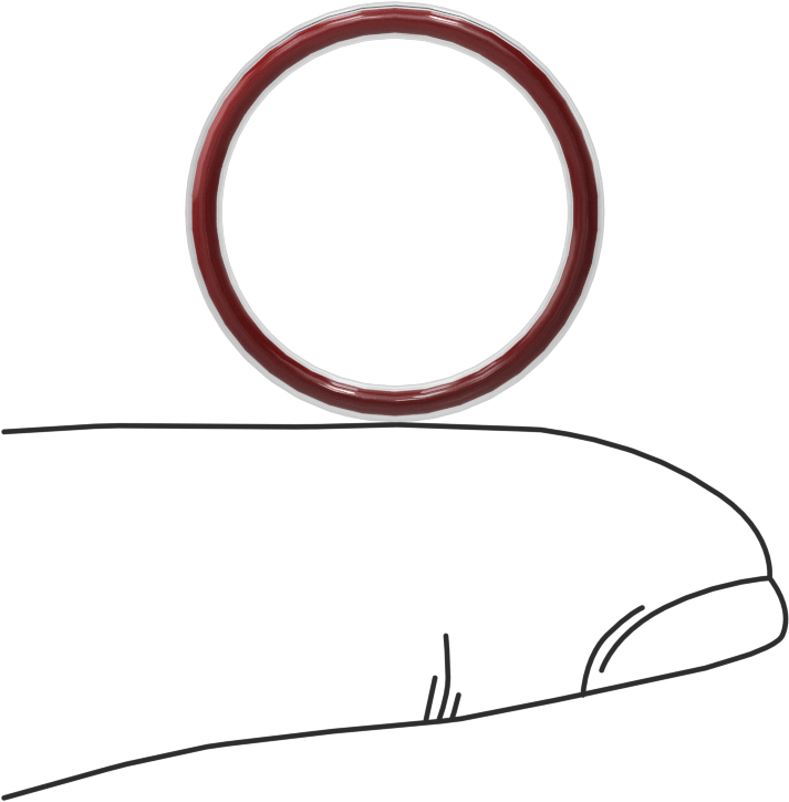 Kimyasal Dayanıklı FEP Kaplı Silikon O-Ring, Düşük Sıcaklık, 1/16 Kesirli Genişlik, Dash No. 017