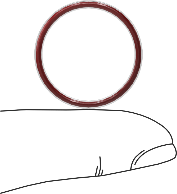 Kimyasal Dayanıklı FEP Kaplı Silikon O-Ring, Düşük Sıcaklık, 1/16 Kesirli Genişlik, Dash No. 019