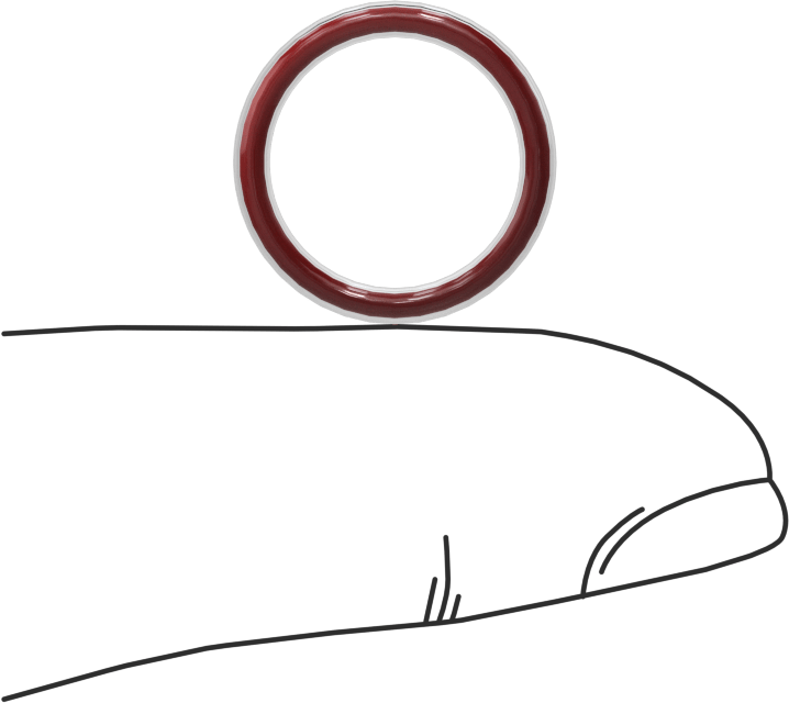 Kimyasal Dayanıklı FEP Kaplı Silikon O-Ring, Düşük Sıcaklık, 1/16 Kesirli Genişlik, Dash No. 014