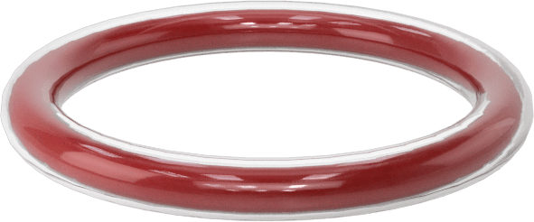 Kimyasal Dayanıklı FEP Kaplı Silikon O-Ring, Düşük Sıcaklık, 1/16 Kesirli Genişlik, Dash No. 014