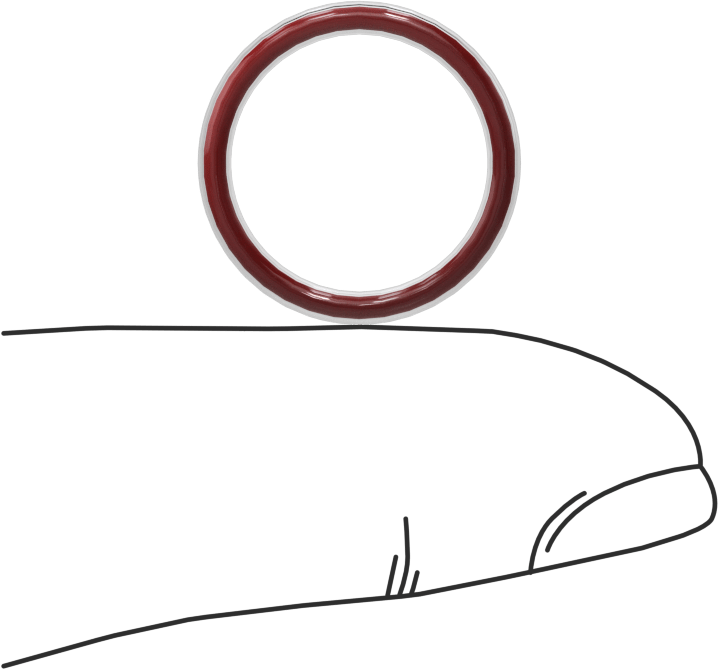 Kimyasal Dayanıklı FEP Kaplı Silikon O-Ring, Düşük Sıcaklık, 1/16 Kesirli Genişlik, Dash No. 015