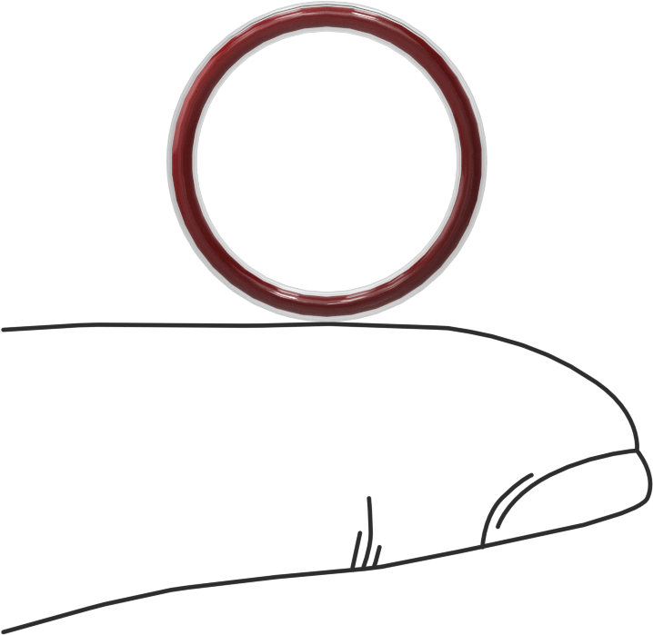 Kimyasal Dayanıklı FEP Kaplı Silikon O-Ring, Düşük Sıcaklık, 1/16 Kesirli Genişlik, Dash No. 016