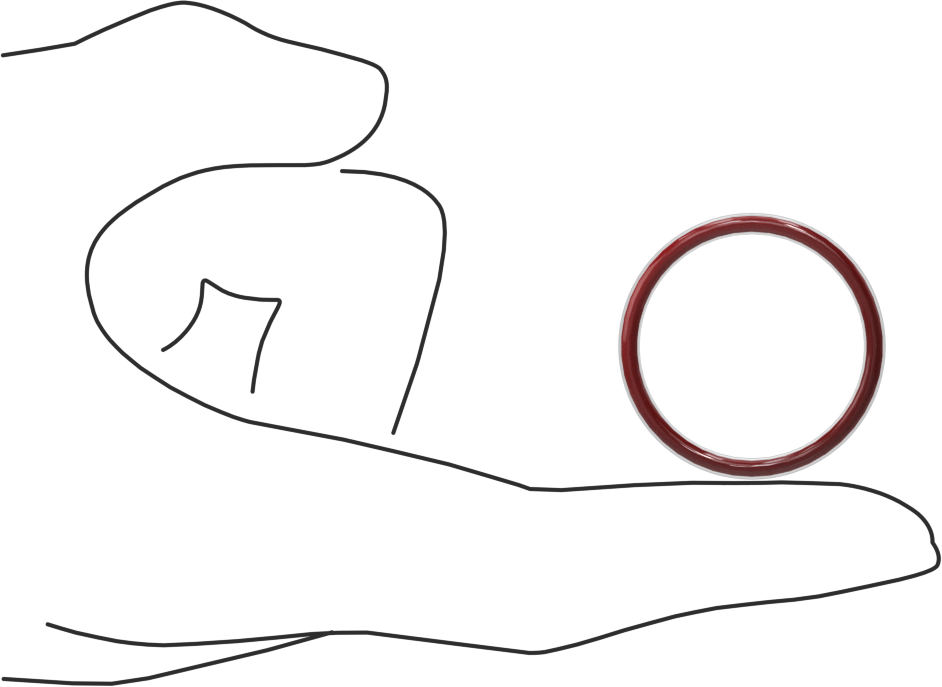 Kimyasal Dayanıklı FEP Kaplı Silikon O-Ring, Düşük Sıcaklık, 3/32 Kesirli Genişlik, Dash No. 122