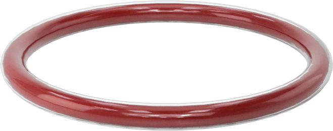 Kimyasal Dayanıklı FEP Kaplı Silikon O-Ring, Düşük Sıcaklık, 3/32 Kesirli Genişlik, Dash No. 123