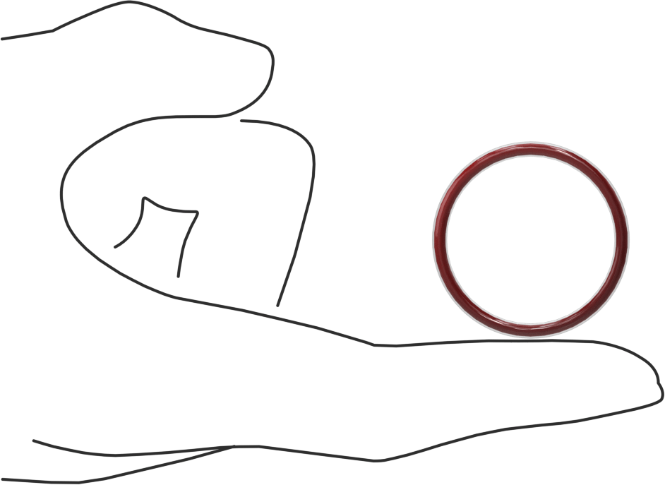 Kimyasal Dayanıklı FEP Kaplı Silikon O-Ring, Düşük Sıcaklık, 3/32 Kesirli Genişlik, Dash No. 123