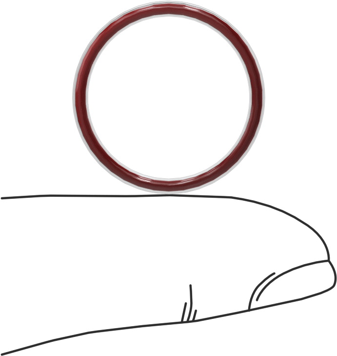 Kimyasal Dayanıklı FEP Kaplı Silikon O-Ring, Düşük Sıcaklık, 1/16 Kesirli Genişlik, Dash No. 018