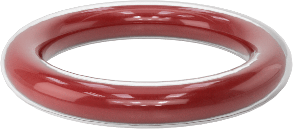 Kimyasal Dayanıklı FEP Kaplı Silikon O-Ring, Düşük Sıcaklık, 3/32 Kesirli Genişlik, Dash No. 112