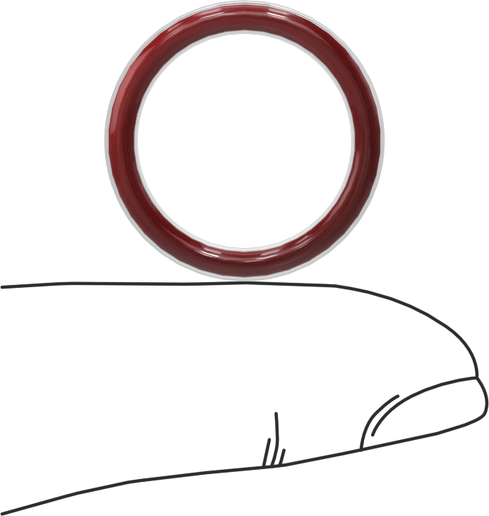 Kimyasal Dayanıklı FEP Kaplı Silikon O-Ring, Düşük Sıcaklık, 3/32 Kesirli Genişlik, Dash No. 115