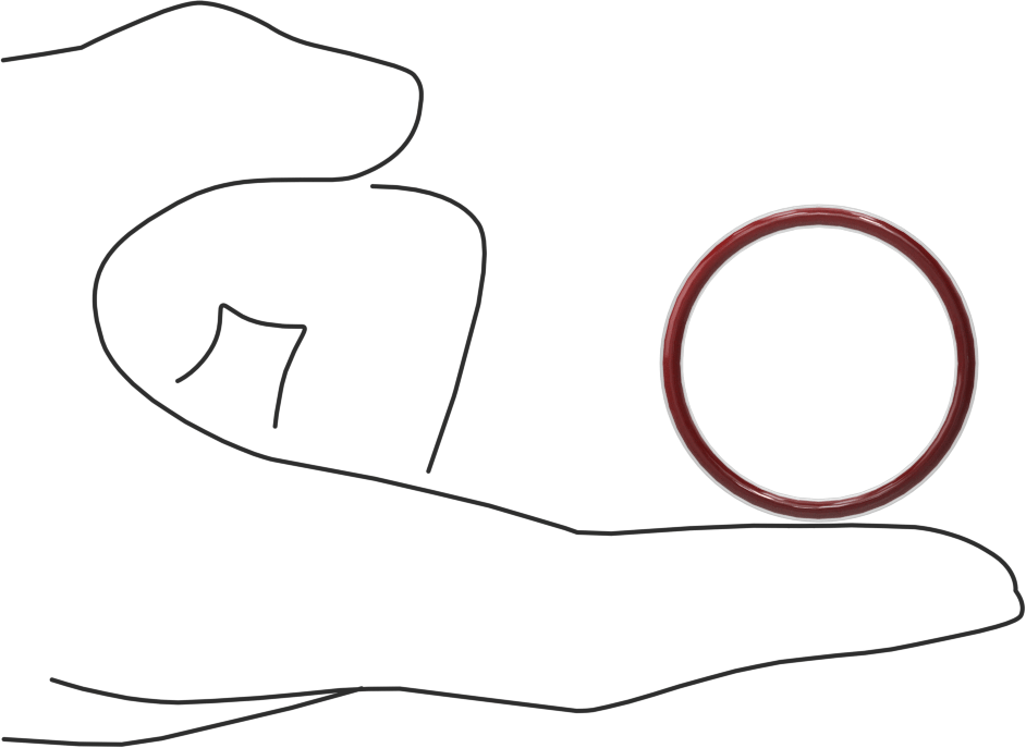 Kimyasal Dayanıklı FEP Kaplı Silikon O-Ring, Düşük Sıcaklık, 3/32 Kesirli Genişlik, Dash No. 124