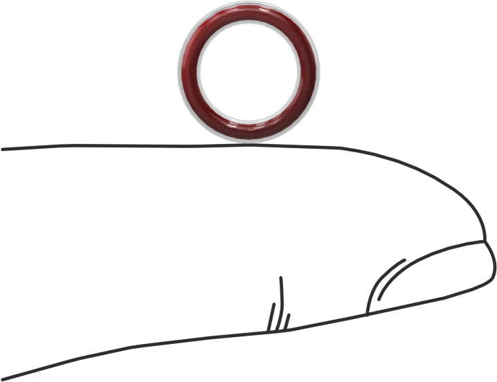 Kimyasal Dayanıklı FEP Kaplı Silikon O-Ring, Düşük Sıcaklık, 1/16 Kesirli Genişlik, Dash No. 011