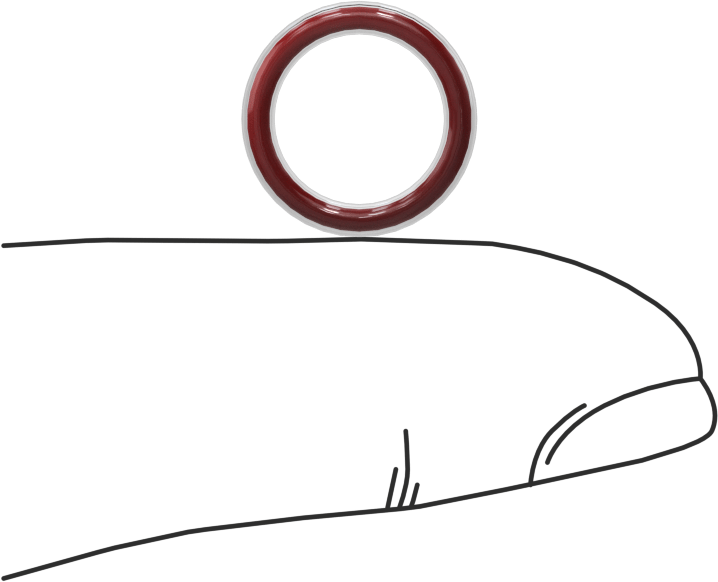 Kimyasal Dayanıklı FEP Kaplı Silikon O-Ring, Düşük Sıcaklık, 1/16 Kesirli Genişlik, Dash No. 012