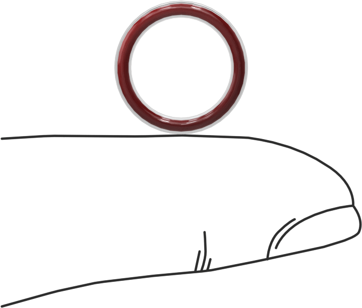 Kimyasal Dayanıklı FEP Kaplı Silikon O-Ring, Düşük Sıcaklık, 1/16 Kesirli Genişlik, Dash No. 013