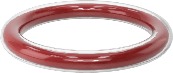 Kimyasal Dayanıklı FEP Kaplı Silikon O-Ring, Düşük Sıcaklık, 1/16 Kesirli Genişlik, Dash No. 013