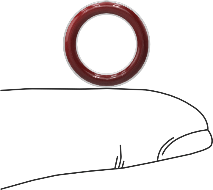 Kimyasal Dayanıklı FEP Kaplı Silikon O-Ring, Düşük Sıcaklık, 3/32 Kesirli Genişlik, Dash No. 111