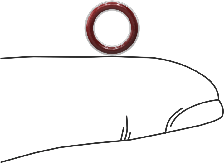 Kimyasal Dayanıklı FEP Kaplı Silikon O-Ring, Düşük Sıcaklık, 1/16 Kesirli Genişlik, Dash No. 010