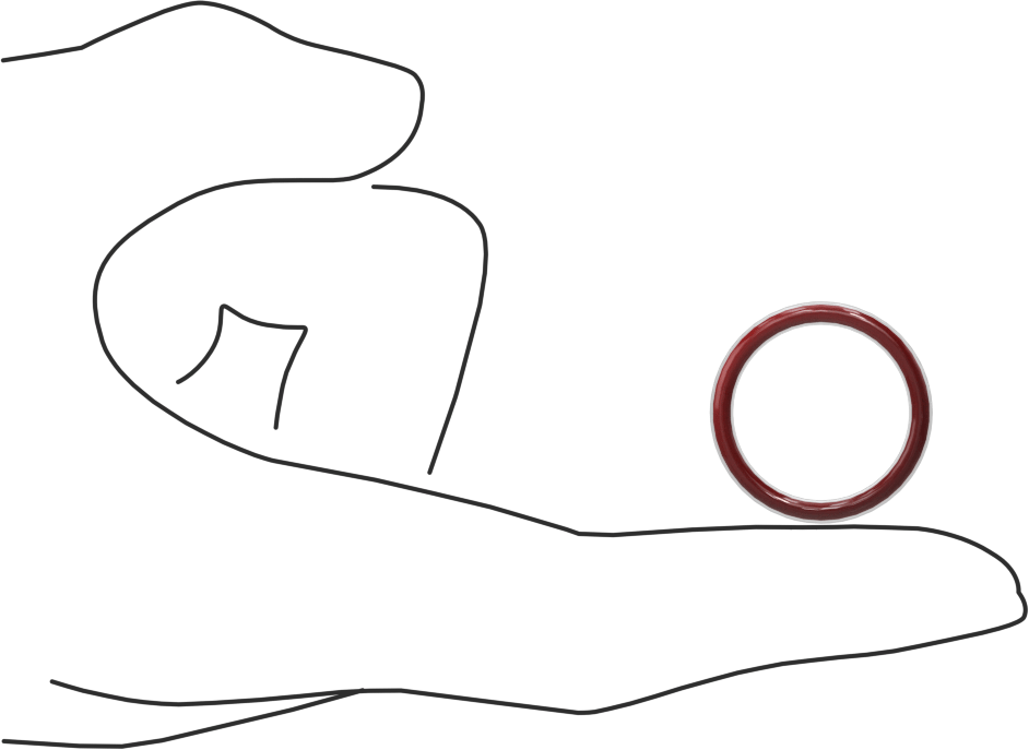 Kimyasal Dayanıklı FEP Kaplı Silikon O-Ring, Düşük Sıcaklık, 3/32 Kesirli Genişlik, Dash No. 117