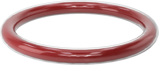 Kimyasal Dayanıklı FEP Kaplı Silikon O-Ring, Düşük Sıcaklık, 3/32 Kesirli Genişlik, Dash No. 118