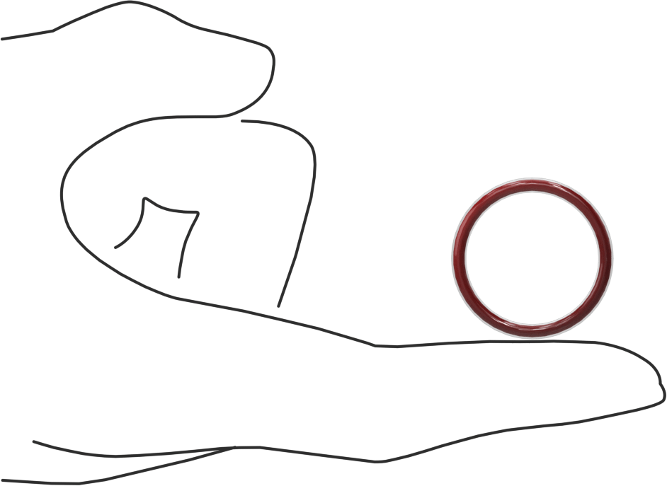 Kimyasal Dayanıklı FEP Kaplı Silikon O-Ring, Düşük Sıcaklık, 3/32 Kesirli Genişlik, Dash No. 119