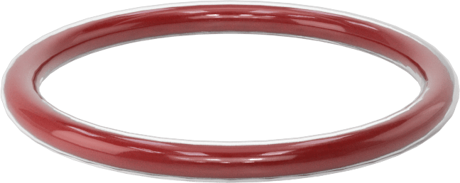 Kimyasal Dayanıklı FEP Kaplı Silikon O-Ring, Düşük Sıcaklık, 3/32 Kesirli Genişlik, Dash No. 121