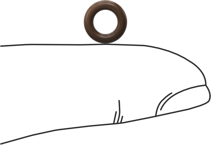 Düşük Gaz Salınımlı Kimyasal Dayanıklı O-Ringler, Yumuşak Viton® Floroelastomer, Dash No. 008