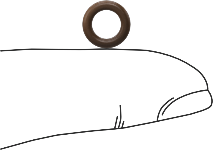 Düşük Gaz Salınımlı Kimyasal Dayanıklı O-Ringler, Yumuşak Viton® Floroelastomer, Dash No. 009