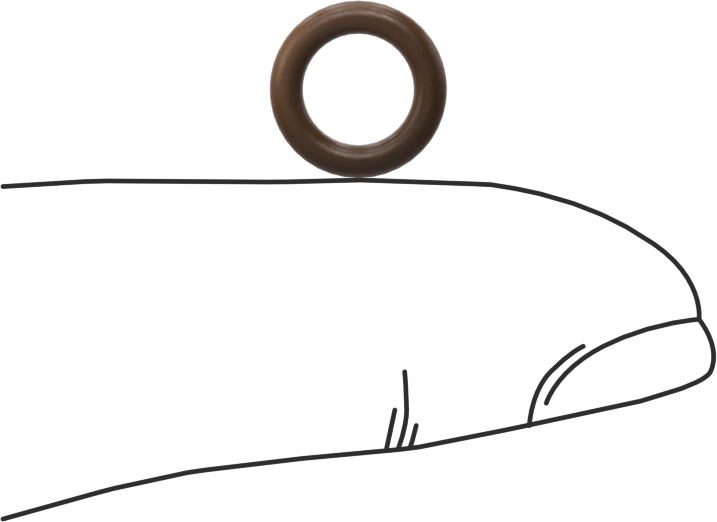 Düşük Gaz Salınımlı Kimyasal Dayanıklı O-Ringler, Yumuşak Viton® Floroelastomer, Dash No. 010