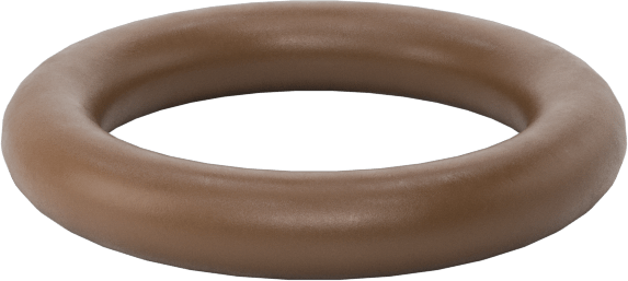 Düşük Gaz Salınımlı Kimyasal Dayanıklı O-Ringler, Yumuşak Viton® Floroelastomer, Dash No. 011