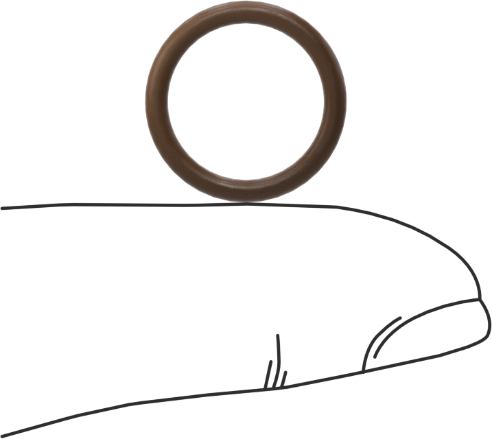 Düşük Gaz Salınımlı Kimyasal Dayanıklı O-Ringler, Yumuşak Viton® Floroelastomer, Dash No. 014