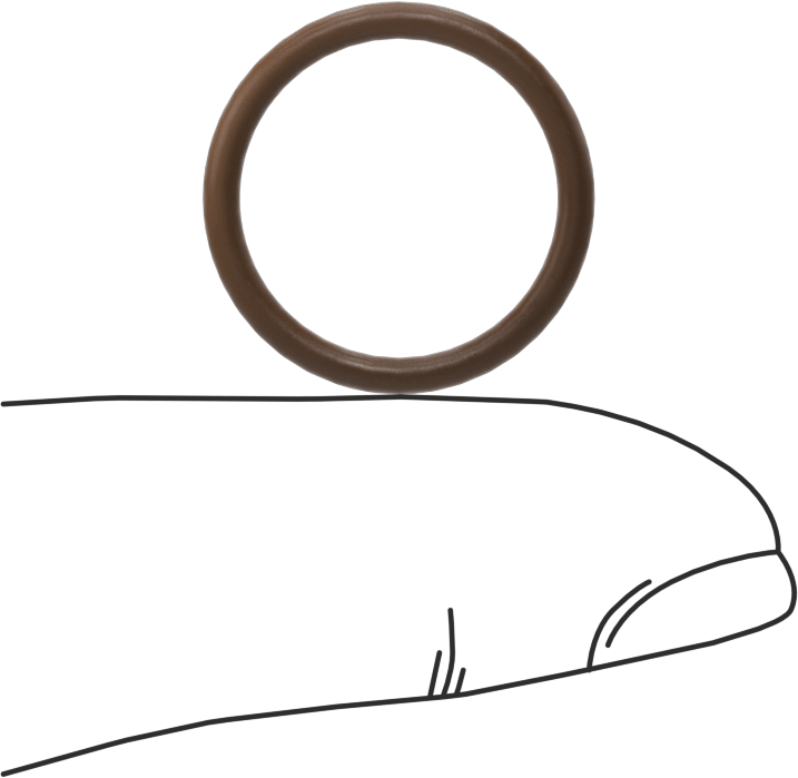 Düşük Gaz Salınımlı Kimyasal Dayanıklı O-Ringler, Yumuşak Viton® Floroelastomer, Dash No. 016